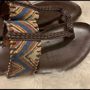 Lucky Brand braided toe ring harmony sandals